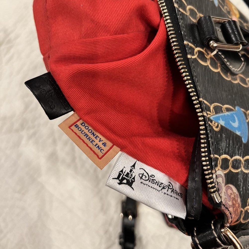 Dooney & Bourke Black Satchel with Playful Chain Design - Picture 5 of 5